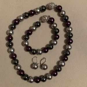 Large beaded necklace set